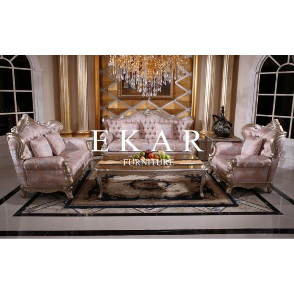 Curved Classic Luxury Antique Style European Sofa Set Design