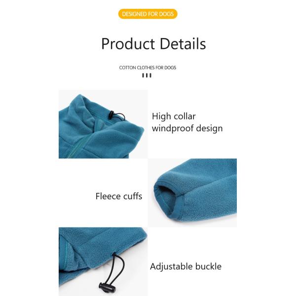 Ropa para mascotas Perrito pequeño y grande suéter de invierno vestido de lana polar