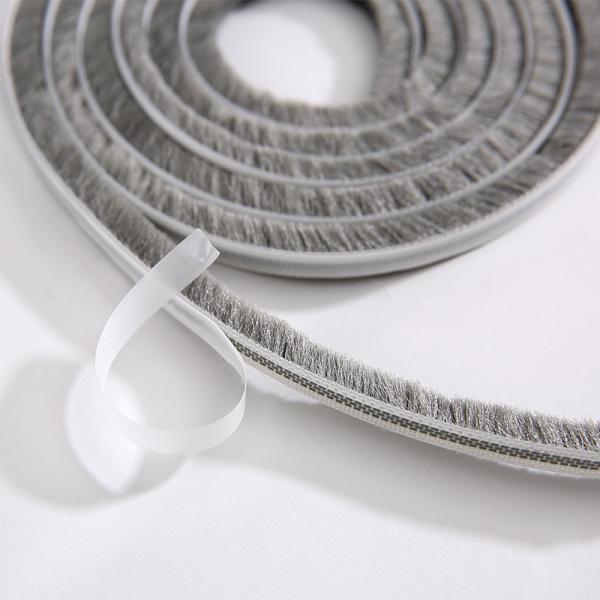 Apartment Self Adhesive Strip Wool Pile Weather Stripping for Dustproof and Insectproof Windows