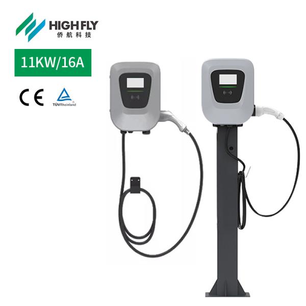 11KW / 16A Wall Mounted AC Charging Station For Electric Vehicle Car