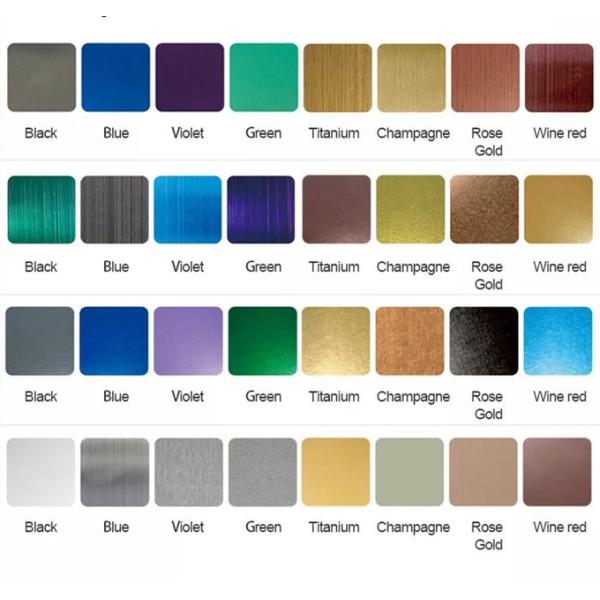 Construction Material Anti-fingerprint Stainless Steel Sheet For Decoration Of Shopping Mall Wall And Door Panels