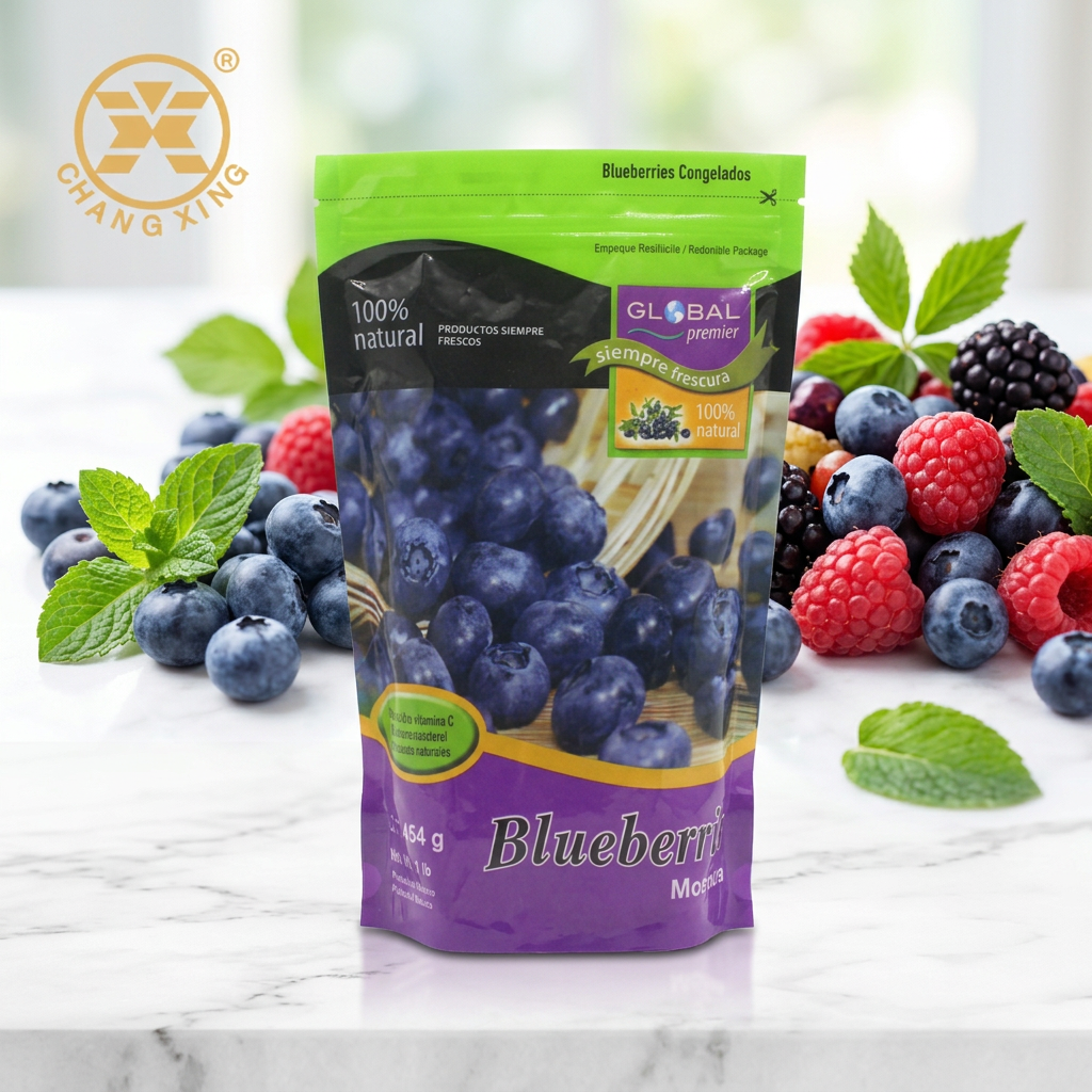 PP Gravure Vegetable Packing Bags VMPET Transparent Packaging Plastic Bag