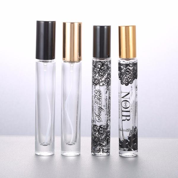 Wholesale clear glass Bottle With Aluminium Cap Glass Refill Empty Perfume Atomizer Spray bottle hot sell