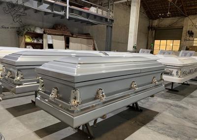 ISO9001 Funeral Metal Stainless Steel Casket Customizable And Decorable Surface