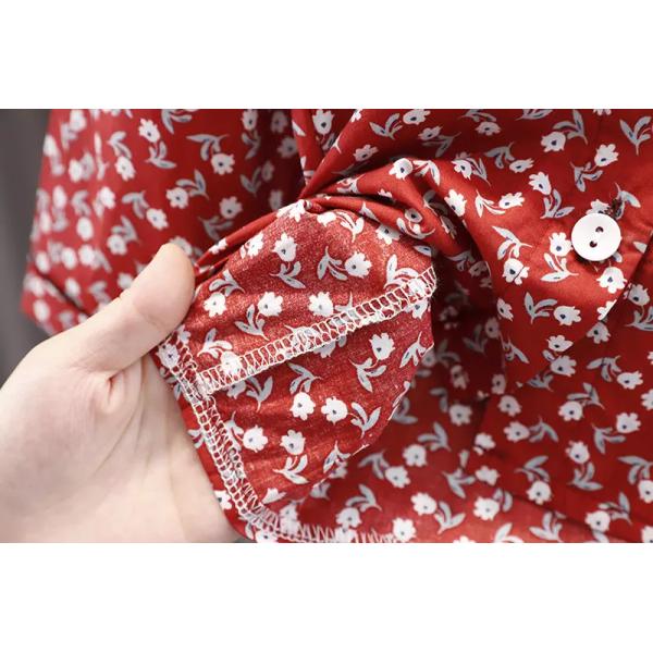 90cm Spring Children'S Clothing Floral Lapel Jeans Knit Vest Long Sleeve