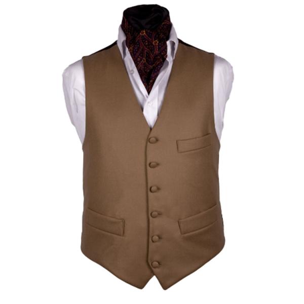 Colorful solid satin vest
