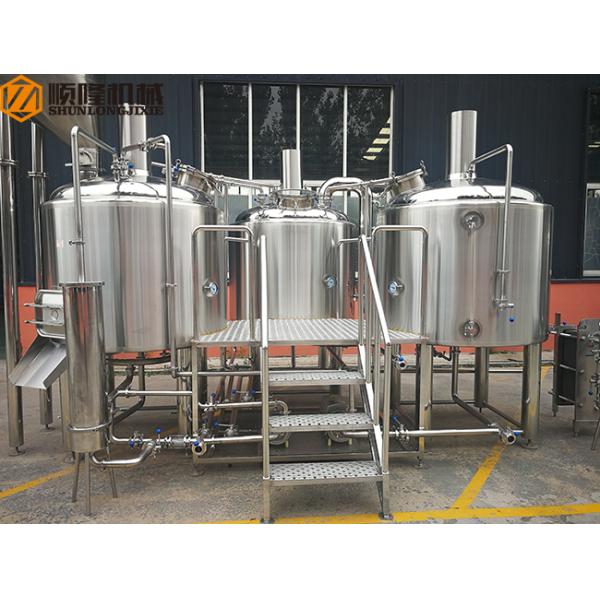 10HL Stainless Steel Brewing Equipment Indoor / Outdoor With Mobile CIP System