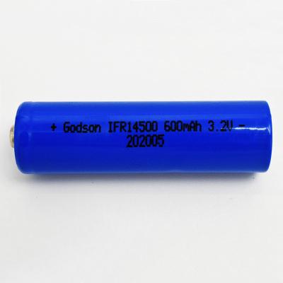 14500 600mAh 3.2V LiFePO4 Battery For Emergency Lights & Exit Signs