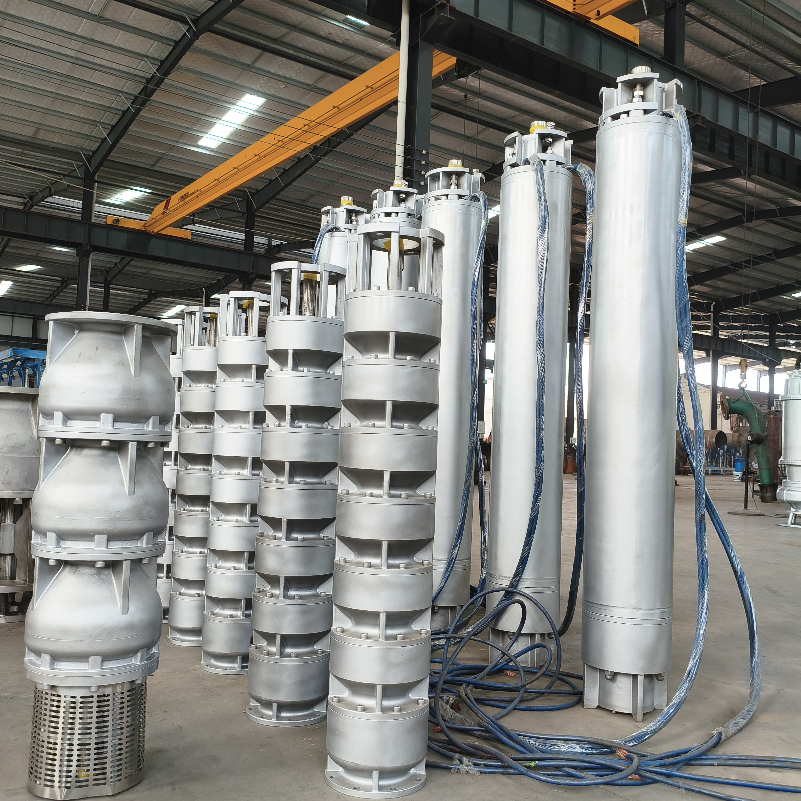 525 m³/h Flow 350 m Head 1000 kW Power Stainless Steel Deep Well Submersible Seawater Pump