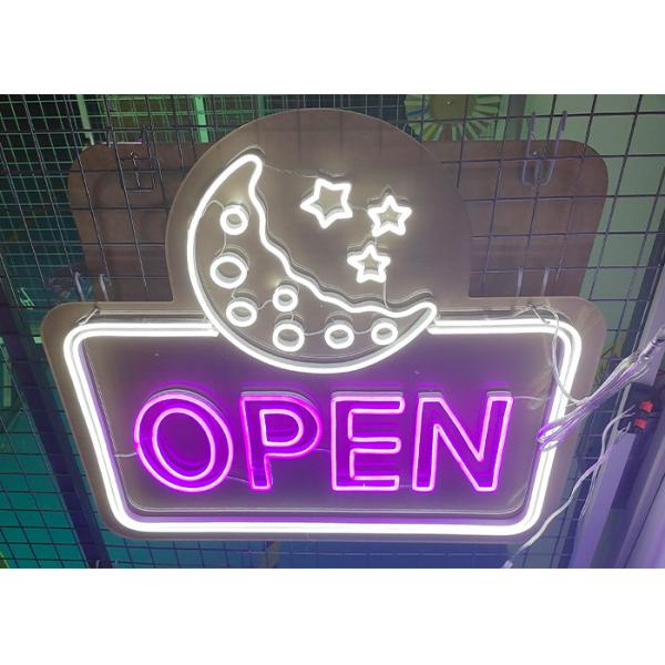Silica Gel 10cm 12VDC Led Neon Sign EU Plug For Retail Shop