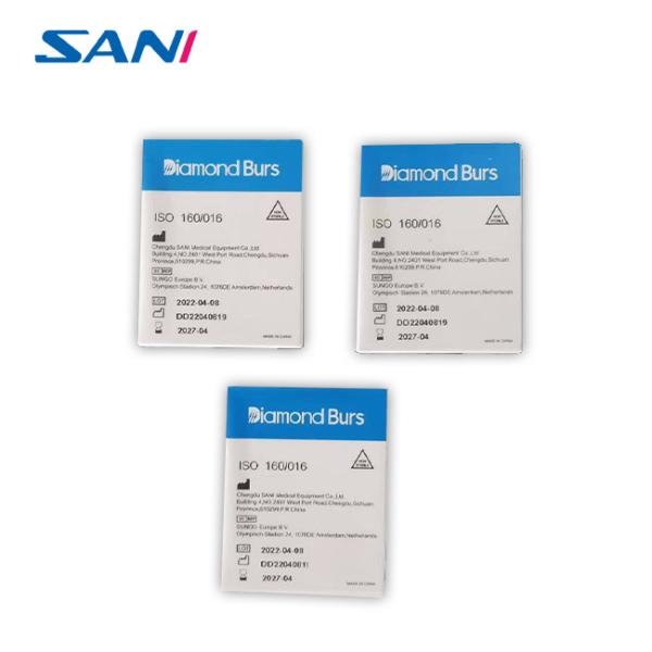 Зубоврачебный польский Bur диаманта нержавеющей стали Bur установил для высокоскоростного Handpiece
