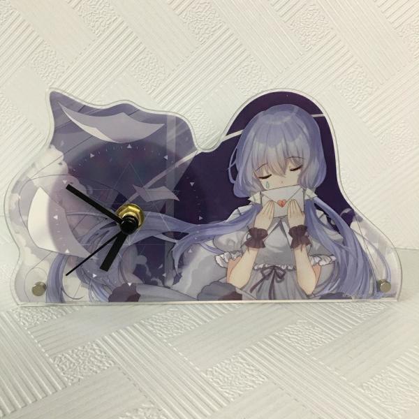 CNC Cut Anime Cartoon Table Clock customized Delicate Appearance For Gift