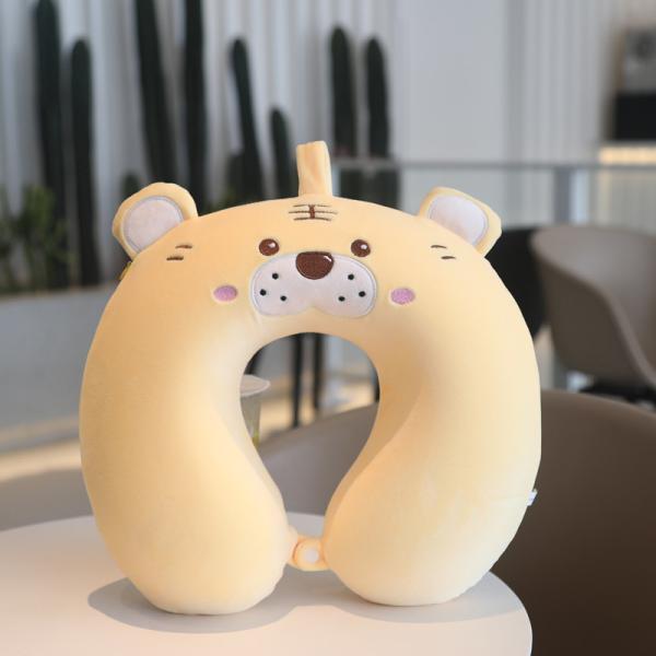 Portable Kids Travel Neck Pillow Cute Animal Memory Foam Neck Support Pillow for Airplane