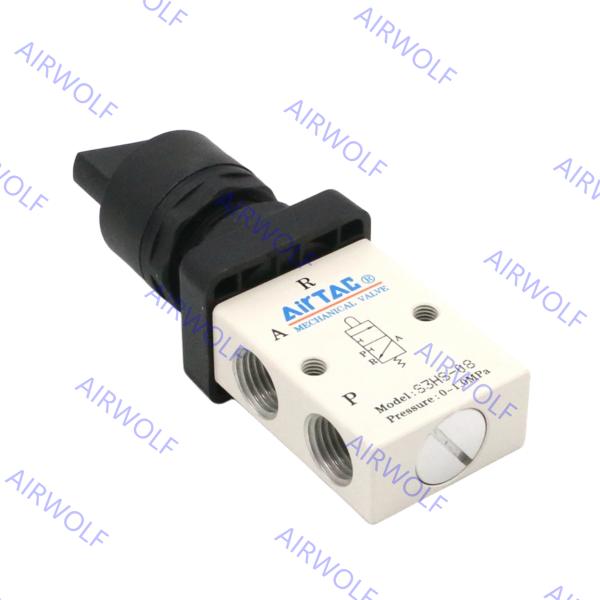 3/2 way S3HS-M5, S3HS-06, S3HS-08 AIRTAC S3 Series Control Valve M5 1/8 1/4