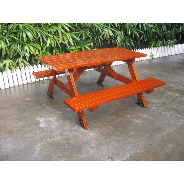 Двухместные деревянные столовые скамейки на улице длиной 1500 мм для колледжа