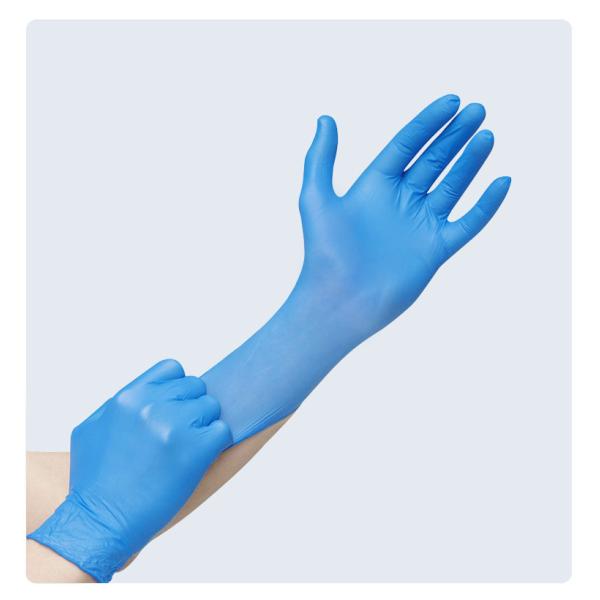 Chemical Resistance Disposable Nitrile Glove 23cm Nitrile Medical Exam Gloves