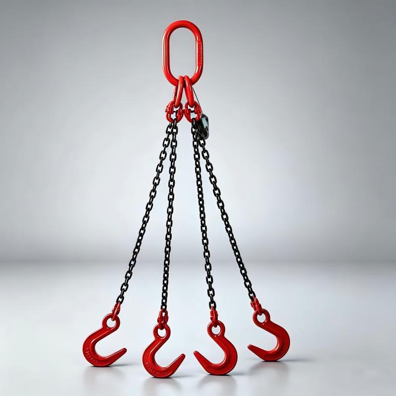 G80 Alloy Steel Lifting Chain Sling Multi Leg Chain Sling For Heavy Duty Rigging
