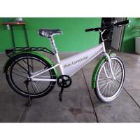 26 pulgadas bicicleta urbana de trabajo pesado con bicicleta de publicidad de montaña baja con cartel