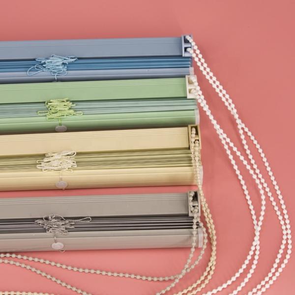 Flat Plate Office Window Drapes , Manual Control Aluminum Venetian Blind