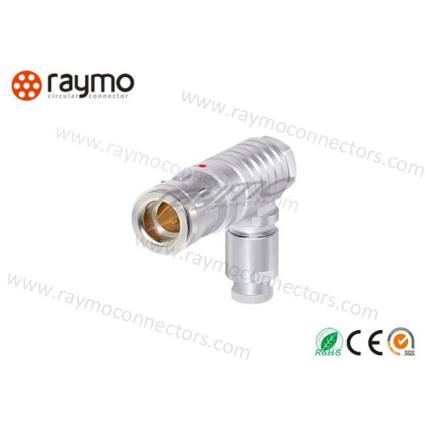 Watertight Vacuum FPG Electrical Push Pin Connectors Right Angle Plug