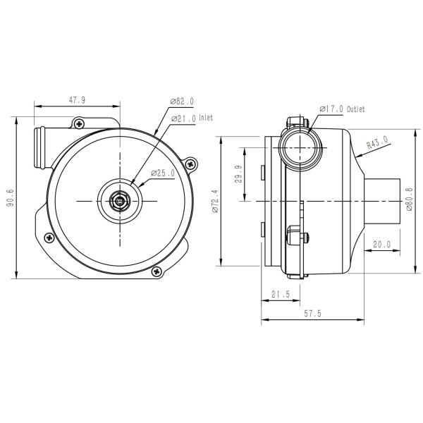 Центробежного нагнетателя промышленный CPAP DC OWB9250C вентилятор воздуходувки безщеточного 3,1