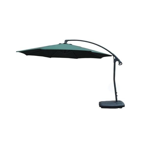 Aluminum 8 Ribs Round Cantilever Parasol Umbrella Sunblock And Strong UV Protection