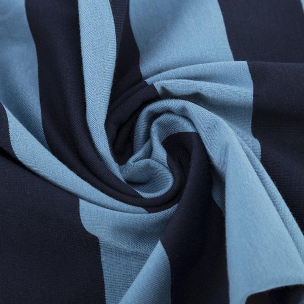 Прочный и удобный для кожи здоровый передыхаемый полосатый трикотажный ткань для футболки