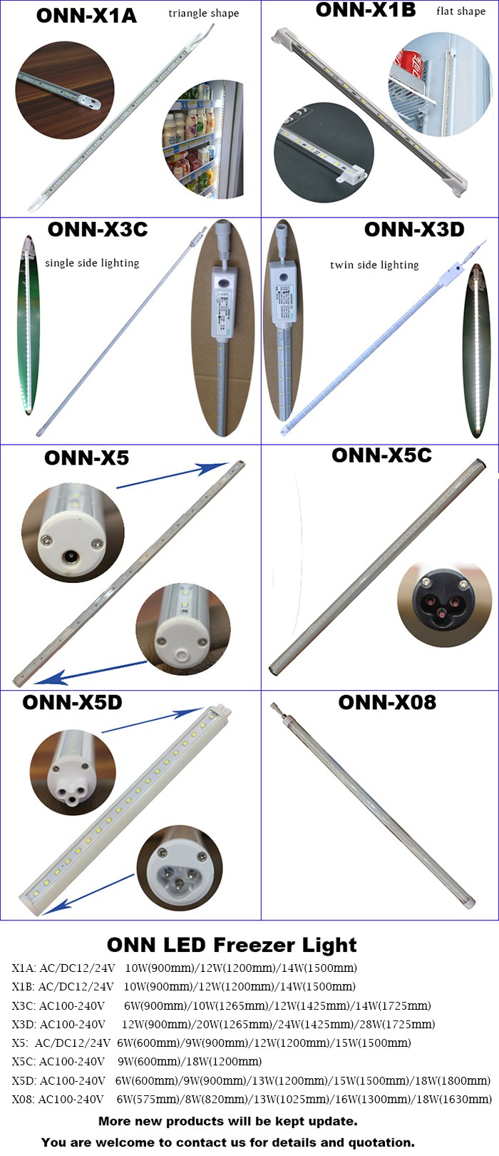 ONN-X3Q Waterproof LED Freezer Lamp Screw Mount For Refrigerated Displays