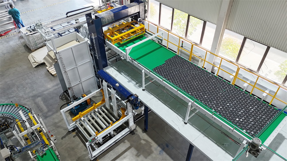 Fully Automatic Empty Can And Glass Bottle Depalletizer System