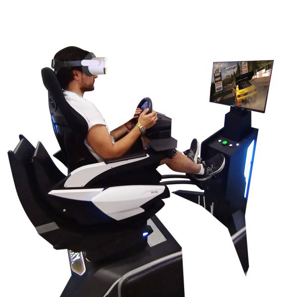 Simulateur de conduite F1 Vr Jeu 32 pouces Écran tout en alliage d'aluminium Forme 4