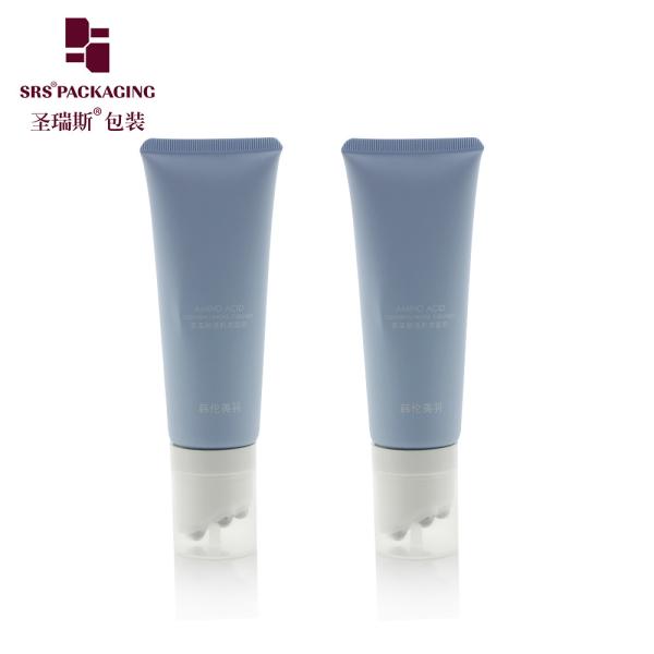 PE Cosmetic Squeeze Tubes D40mm With Slanted Surface 5 Roller Ball Mouth Filling