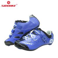Arrosez l'empeigne bleue rendante résistante de Microfiber de chaussures de vélo de route avec la certification de la CE/OIN