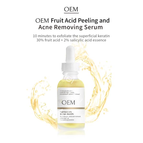 Suero facial OEM para el cuidado de la piel con ácido salicílico, suero en gel para tratamiento de manchas, dermatólogo, 30 ml