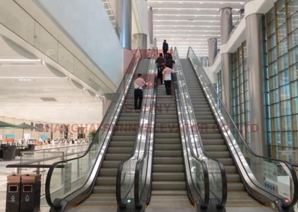 Subway 800mm Width Airport Moving Sidewalks Escalator 35 Degree