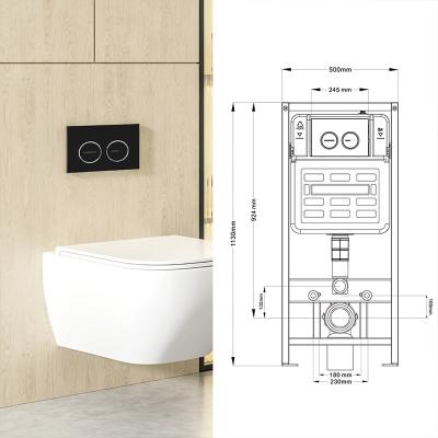 0.1-1.6MPa Pressure Wall Mounted Inbuilt Flush Tank / Built In Wc Cistern Stainless Steel Flush Pipe