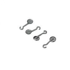 Enlace de gancho de deslizamiento base redonda izquierda y derecha 10 pcs pk ortodoncia soporte auxiliar