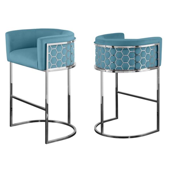 Modern Custom Living Room Seating Stainless Steel Bar Furniture with High Chrome Base