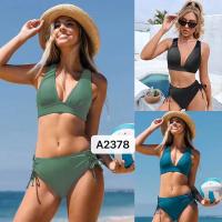Traje de baño estilo bikini de nylon Traje de baño El nuevo tipo En stock Moda Cómodo Impermeable Permeable a la humedad