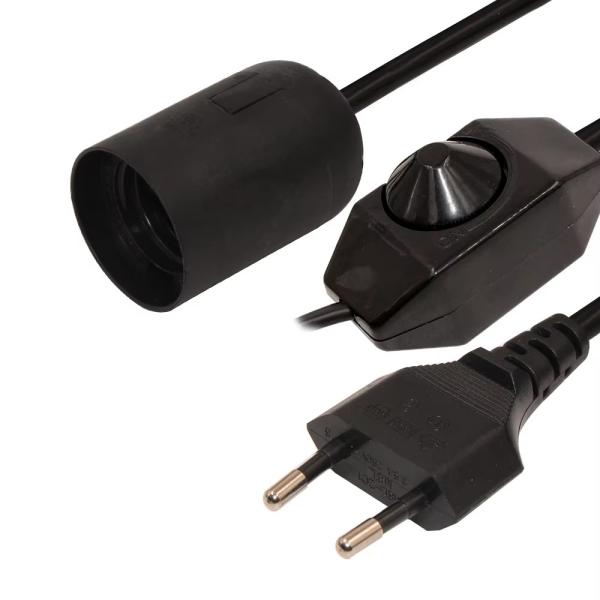 ヒマラヤ岩塩ランプ用調光可能 EUプラグ E27電球ホルダーケーブル