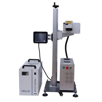 High Precision flying conveyor UV Laser Marking Engraving Machine plastic metal PE PT PP marking