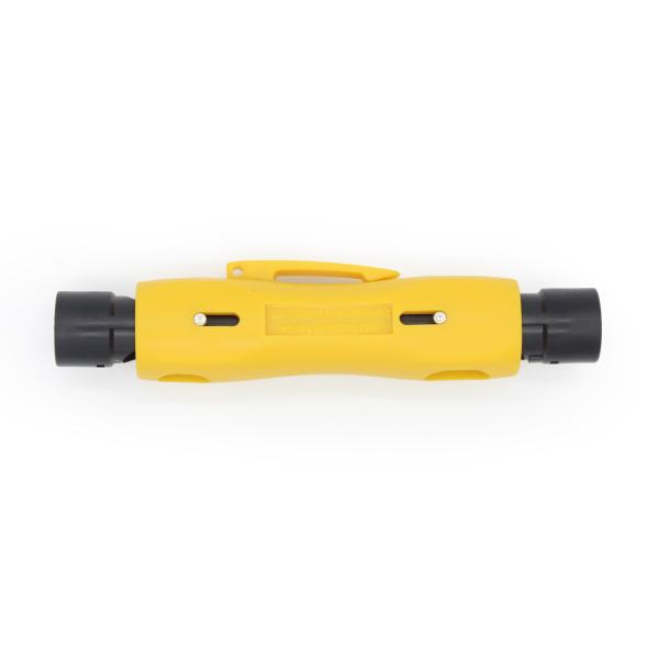 Triturador de cabo coaxial de duas lâminas de qualidade industrial com suporte OEM para RG59 RG6 RG7 RG11