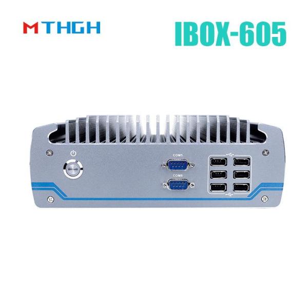 Intel Core I5-8500T Fanless Industrial Mini PC with All Aluminum Chassis for Entry Exit Terminal