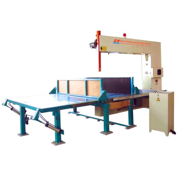 Vertical Blades Vibration Styrofoam Cutter Machine , Polyurethane Foam Cutter