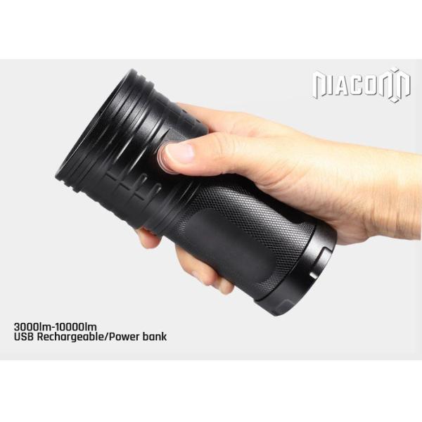 3xCREE XML T6 Led Hunting Flashlight , Rechargeable Power Bank Flashlight 30 Watt