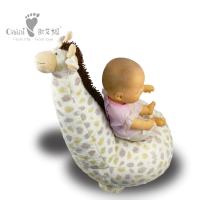 Sofá de bicho de pelúcia adorável girafa para bebê que pode ser abraçado 48 x 41 cm