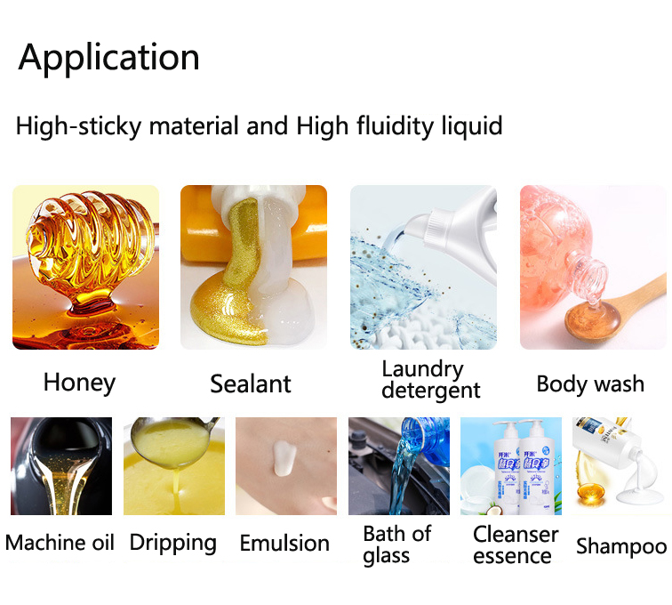Pneumatic Semi Automatic Honey Face Cream Paste Liquid Filling Machine