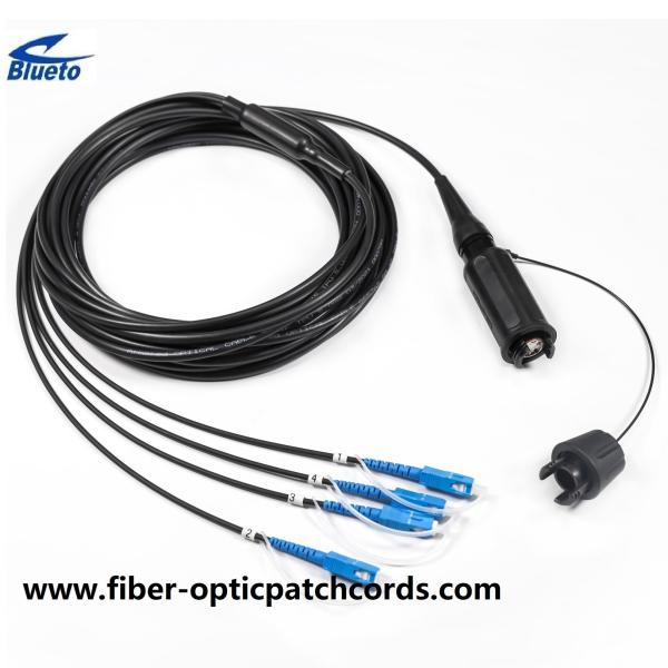 XBEAM расширяющий луч 4core бронированный оптический волокно патч кабель к LC 4Fiber многорежимный расширенный луч соединитель