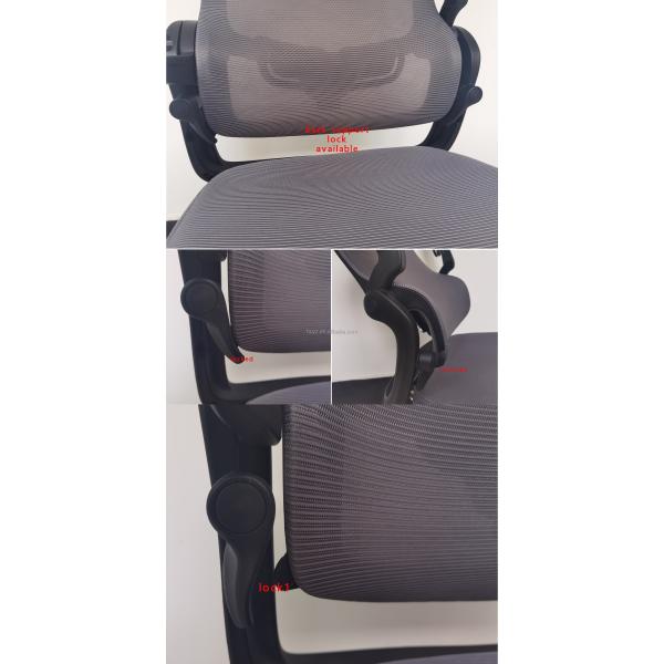 Ergonomic High Back Swivel Chair With Footrest Waterproof Easy Maintenance