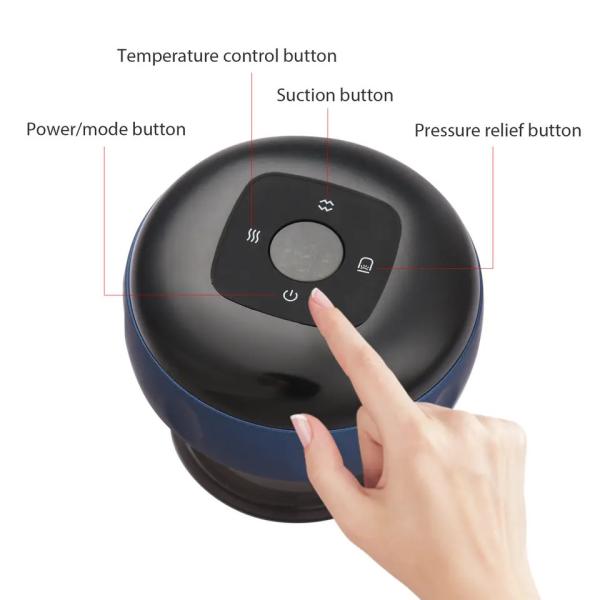 Набор тела задней части всасывания машины электрического вакуума Guasha придавая форму чашки стеклянный сильный