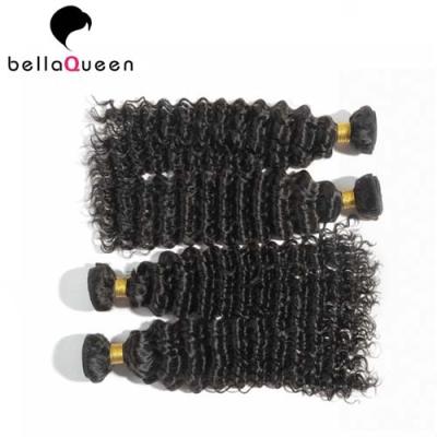 Cabelo ondulado indiano encaracolado do Virgin da cutícula completa para nenhum não tangling nenhum derramamento